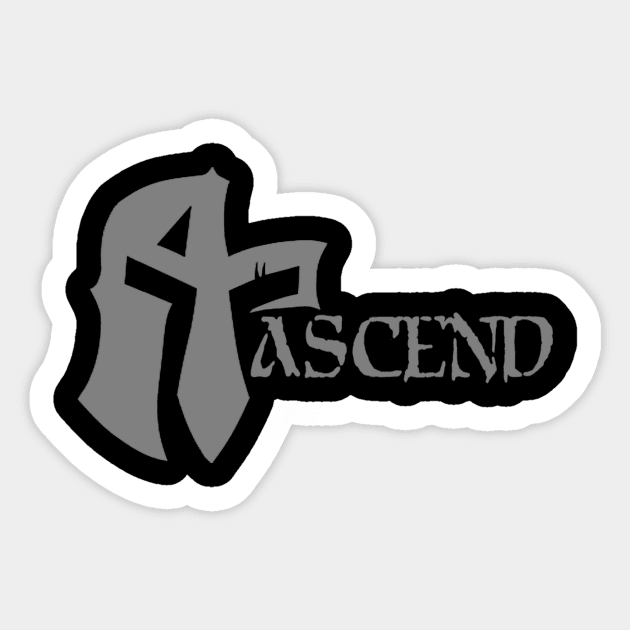 ASCEND Grey Sticker by Ascension Threads